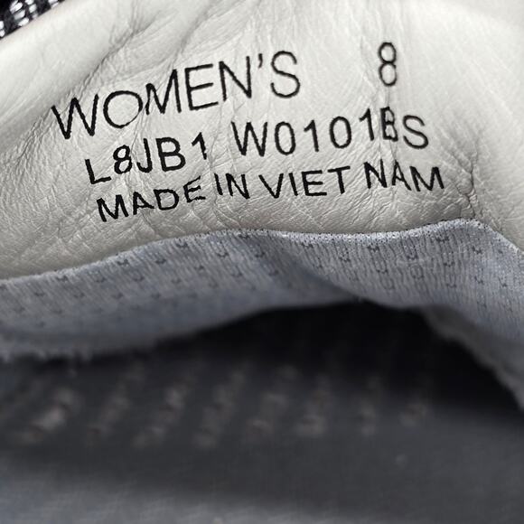 Kizik Atlanta Shoes Womens 8 Black Perforated Leather Hands Free Slip On Sneaker - Picture 8 of 8